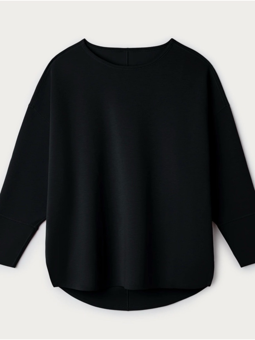 RHONE Black Relaxed Crewneck Women's Sweatshirt